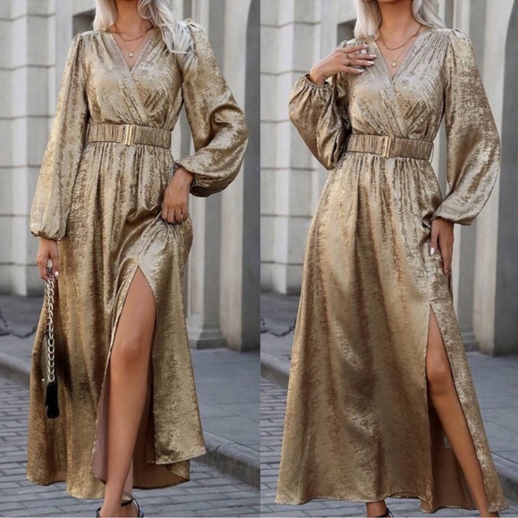 Couture Gypsy Dresses & Skirts - Couture Gypsy Gold Maxi Dress